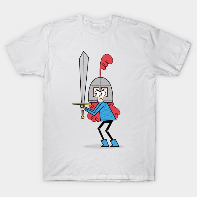 En Garde! Red Knight T-Shirt by Andy McNally